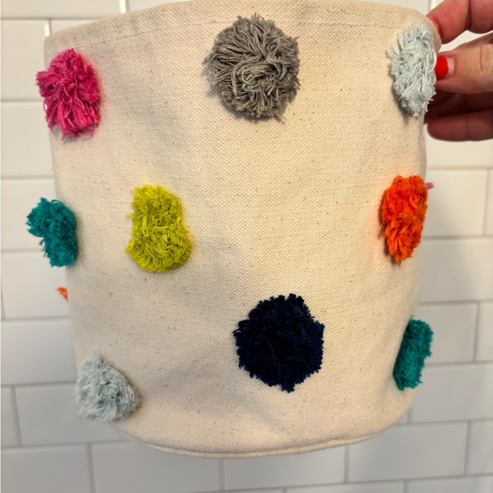 Colorful Pehr Pom-Pom Storage Basket